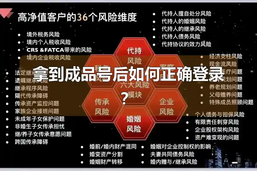拿到成品号后如何正确登录?